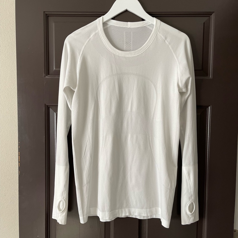 Lululemon Swiftly Tech Long Sleeve White 10